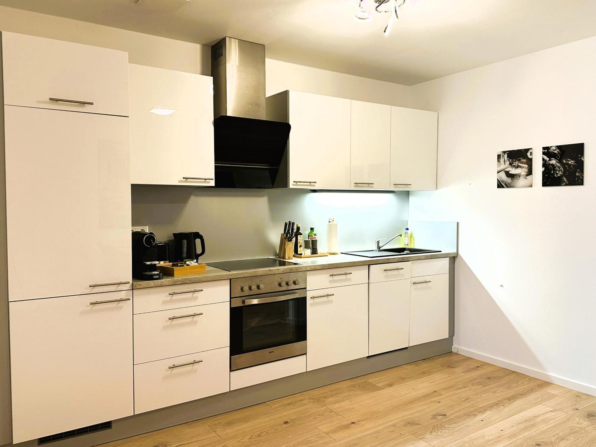 Bohnapartments - Nordkap-Suiten - Gratis Parkplatz - Moderner Neubau - Erdgeschoss - Fussbodenheizung Erfurt Ruang foto