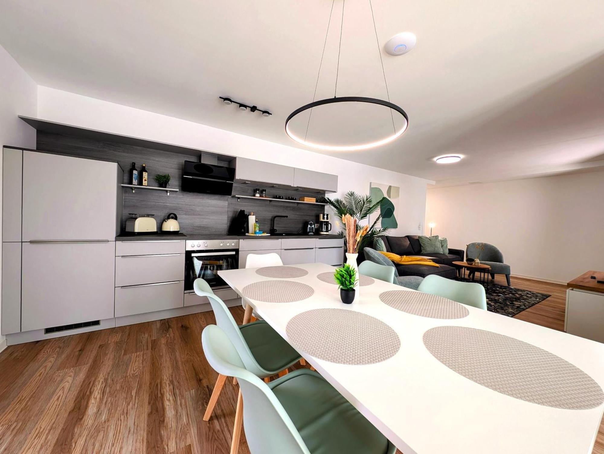 Bohnapartments - Nordkap-Suiten - Gratis Parkplatz - Moderner Neubau - Erdgeschoss - Fussbodenheizung Erfurt Bagian luar foto