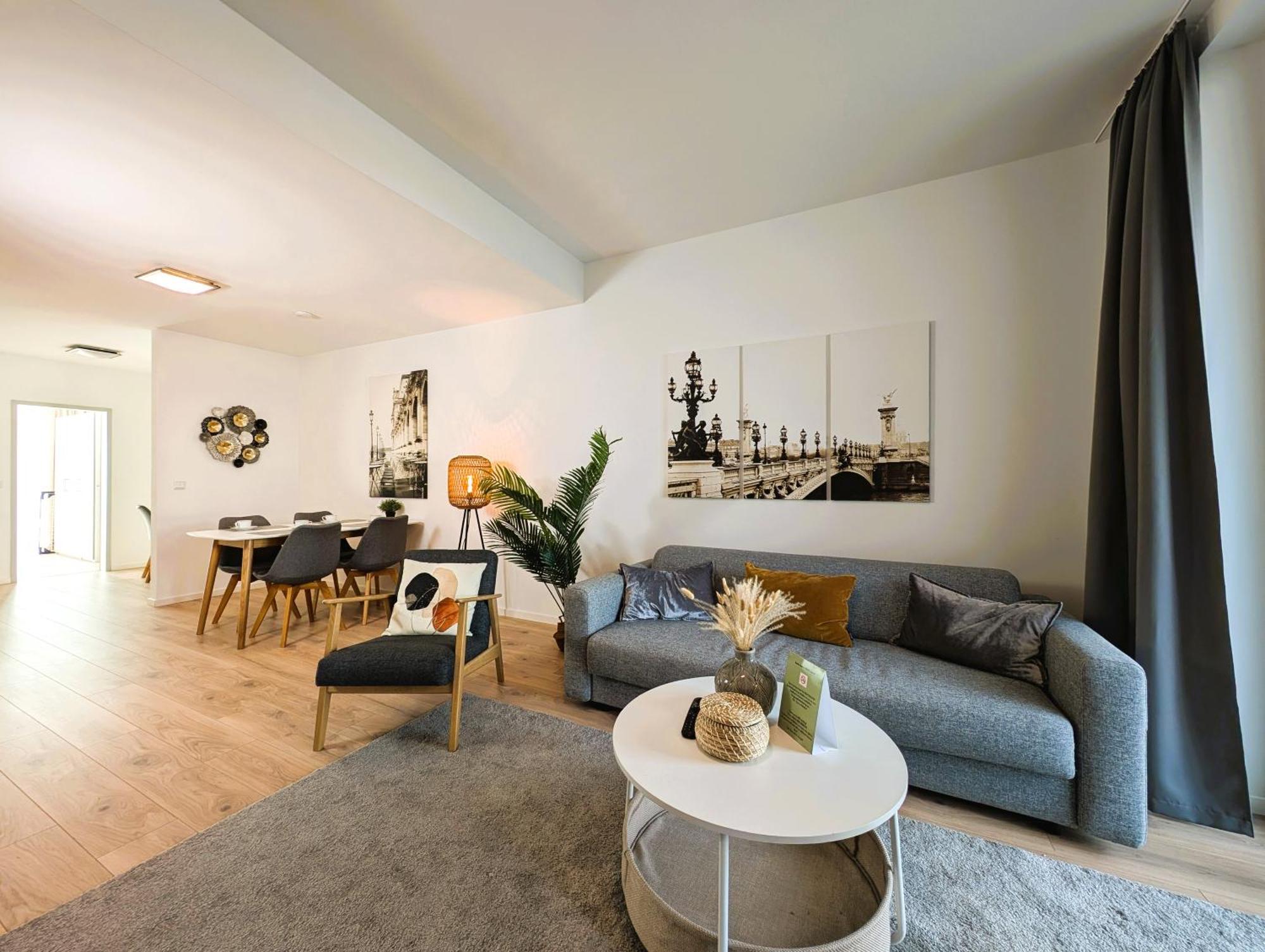 Bohnapartments - Nordkap-Suiten - Gratis Parkplatz - Moderner Neubau - Erdgeschoss - Fussbodenheizung Erfurt Bagian luar foto