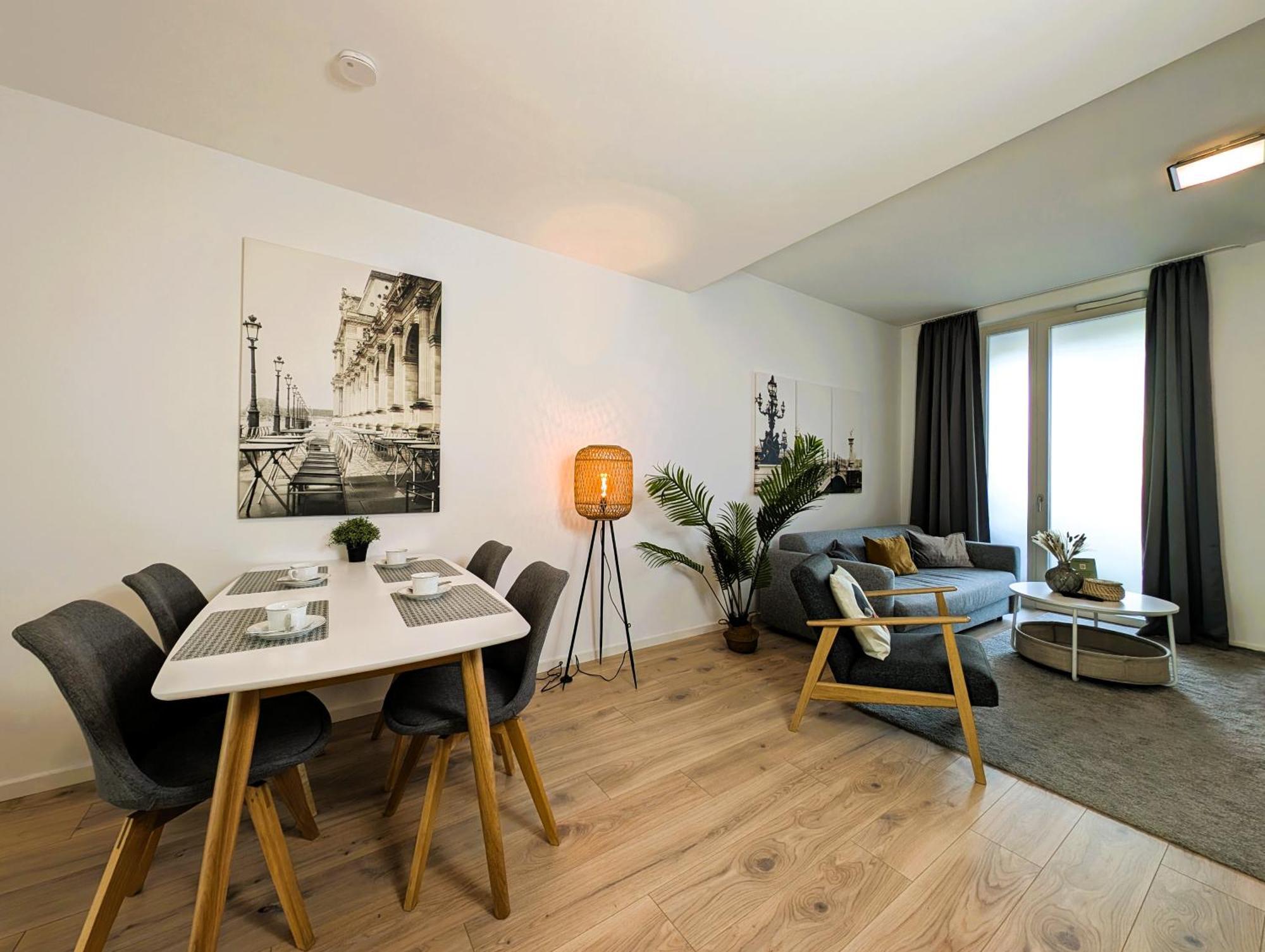 Bohnapartments - Nordkap-Suiten - Gratis Parkplatz - Moderner Neubau - Erdgeschoss - Fussbodenheizung Erfurt Bagian luar foto